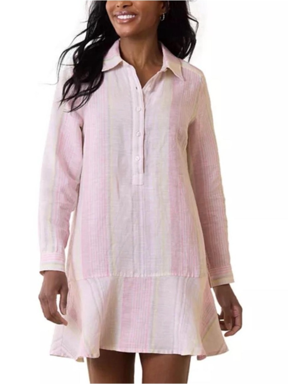 Tommy Bahama Ocean Reverie Flounce
Linen Shirtdress
